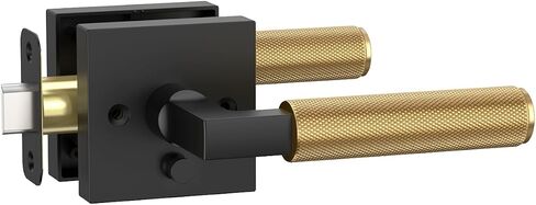 Asidrama 4 Pack Champagne Bronze Privacy Doonles ، رافعة الباب مع مقابض الأبواب الداخلية لغرفة النوم أو الحمام ، مقابض الأبواب الشاقة الداخلية مع الأقفال للأبواب اليمنى اليمنى على الوجهين in Kuwait