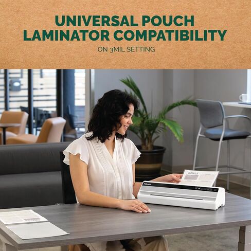 Thermal Recycled Content Laminating Sheets, Letter Size Pouches, 9 x 11.5, 200 Pack, Clear, for Use on 3mil Setting (100145864) in Kuwait