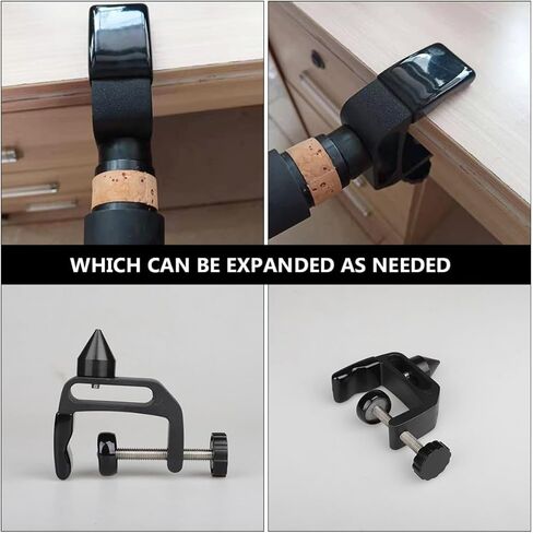 SEWACC Clarinet Desktop Storage Rack Black Abs and Metal Cone-shaped Bracket for Clarinet Cork Trimming and Support, Fits Variety of Desktops, for Photography and Music Instrument in Kuwait
