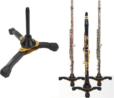 Flute Clarinet Stand Foldable Portable Durable Tripod Holder for Woodwind Instruments Iron Plastic 1 Unit in Kuwait