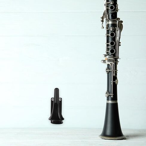 خطاف تعليق الكلارينيت المثبت على الحائط من Veemoon مع هيكل معدني متعدد الاستخدامات وشماعة أنبوبية سوداء سهلة التركيب وحامل حماية معزز للأدوات الخشبية in Kuwait