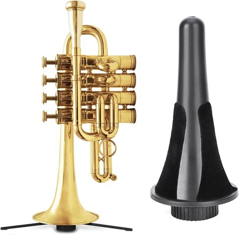 Clarinet Stand Portable Folded Black Tripod Durable Musical Instrument Accessories for Clarinet and Trumpet Metal Alloy Plastic Felt Pad in Kuwait