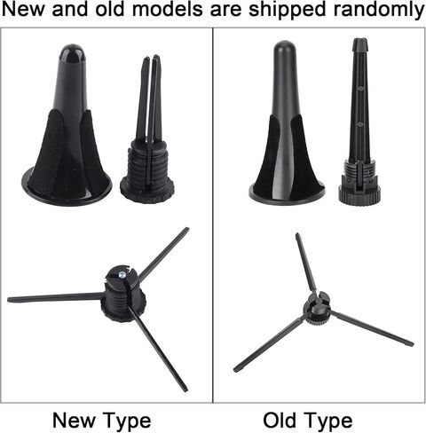 Clarinet Stand Portable Folded Black Tripod Durable Musical Instrument Accessories for Clarinet and Trumpet Metal Alloy Plastic Felt Pad in Kuwait