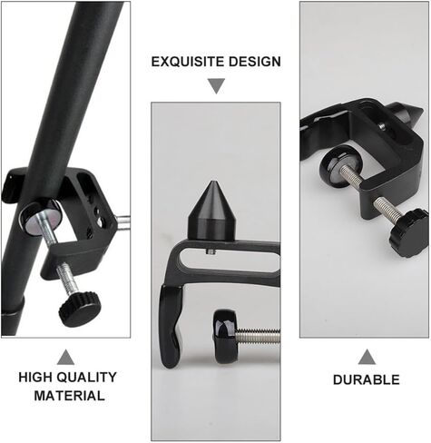 Practical Clarinet Holder Stand for Clarinet Cork and Phone, Cone-shaped Abs and Metal Desktop Storage Bracket, Multifunctional Fixing Clamp for Photography and Music Instrument in Kuwait
