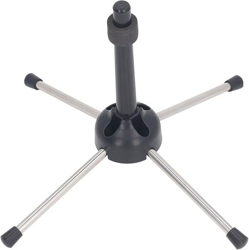 Clarinet Stand Foldable Compact Lightweight Adjustable Support for Wind Instruments Like Clarinet Oboe and Flute Black Silver in Kuwait