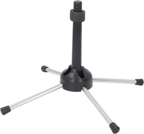 Clarinet Stand Foldable Compact Lightweight Adjustable Support for Wind Instruments Like Clarinet Oboe and Flute Black Silver in Kuwait