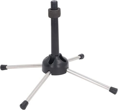 Clarinet Stand Foldable Compact Lightweight Adjustable Support for Wind Instruments Like Clarinet Oboe and Flute Black Silver in Kuwait