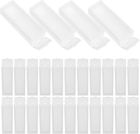 STOBAZA Plastic Slide Staining Jar 5-slot Rack Set for Laboratory Use, High Transparency Plastic Coplin Jars for Microscope Slide Staining and Storage, Wide Opening Design for Research in Kuwait