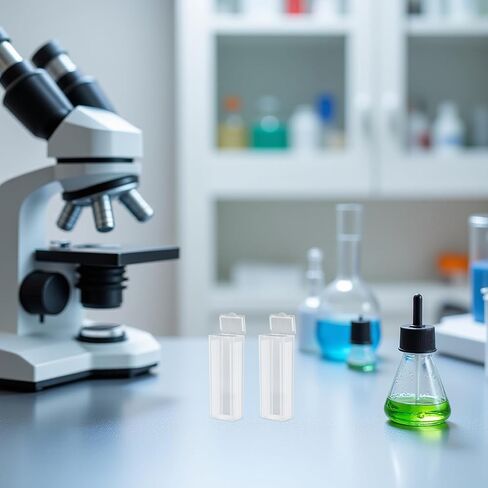 STOBAZA Plastic Slide Staining Jar 5-slot Rack Set for Laboratory Use, High Transparency Plastic Coplin Jars for Microscope Slide Staining and Storage, Wide Opening Design for Research in Kuwait