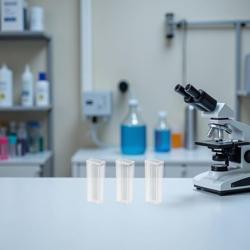 STOBAZA Plastic Slide Staining Jar 5-slot Rack Set for Laboratory Use, High Transparency Plastic Coplin Jars for Microscope Slide Staining and Storage, Wide Opening Design for Research in Kuwait