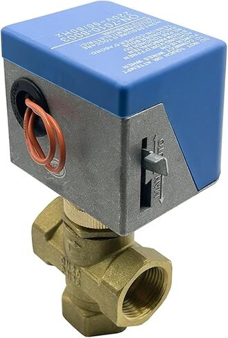 3/4 "3 طريقة صمام إيقاف كهربائي 220 فولت النحاس بمحركات غلوب صمامات 2 سلك مروحة لفائف تكييف الهواء مفتاح المياه in Kuwait