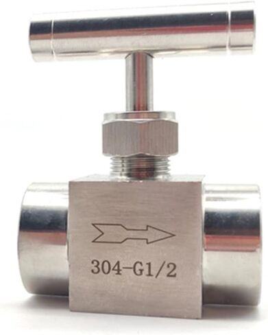 Female Thread Globe Valve 1/8" 1/4" 3/8" 1/2" 304 Stainless Steel Needle Flow Regulating(3/8 Inch) in Kuwait