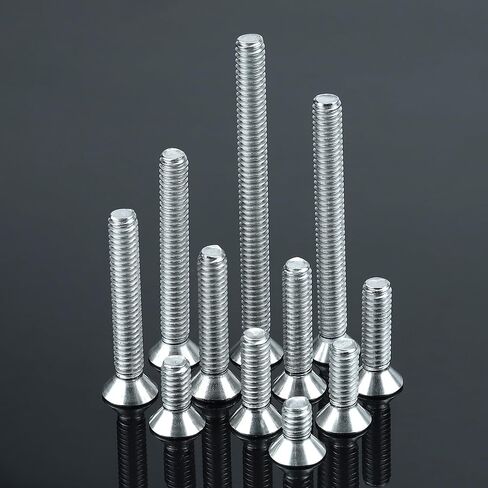 #10-24 x 3 Flat Head Machine Screws (25 pcs), 18-8 (304) Stainless Steel, Phillips Drive Flat Head Machine Screws, Bright Finish, Fayeploo (with Phillips Driver Bit) in Kuwait