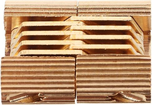 KICHOUSE Oval Copper Concealed Furniture Metal Hinges Small Hidden Hinges for Wooden Box Chest Crafts Jewelry Cabinet Replacement Hardware in Kuwait