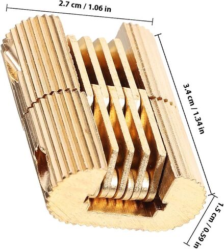 KICHOUSE Oval Copper Concealed Furniture Metal Hinges Small Hidden Hinges for Wooden Box Chest Crafts Jewelry Cabinet Replacement Hardware in Kuwait