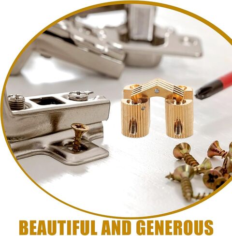 KICHOUSE Oval Copper Concealed Furniture Metal Hinges Small Hidden Hinges for Wooden Box Chest Crafts Jewelry Cabinet Replacement Hardware in Kuwait