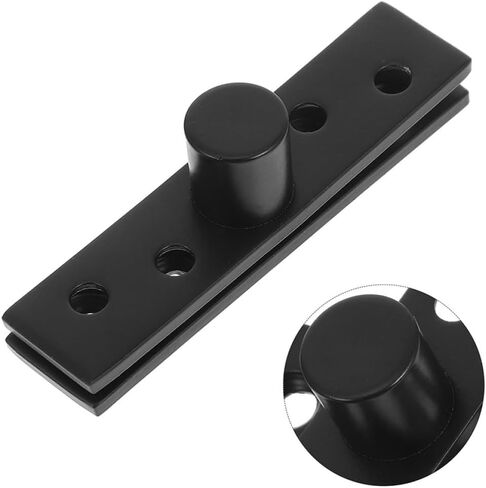 قطعتان من مفصلات الأبواب المحورية المخفية المصنوعة من المعدن المقاوم للصدأ 304 شديدة التحمل، أجهزة باب خشبية مخفية للاستخدام السكني والصناعي، لمسة نهائية سوداء غير لامعة in Kuwait
