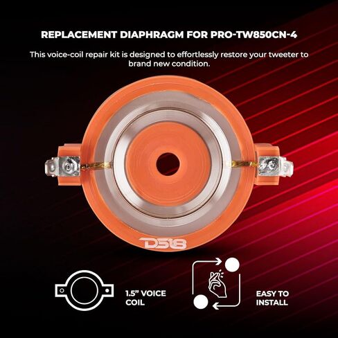 DS18 Titanium Voice Coil Replacement Diaphragm for PRO-TW850CN-4, Car Audio Component in Kuwait