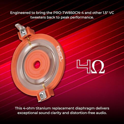 DS18 Titanium Voice Coil Replacement Diaphragm for PRO-TW850CN-4, Car Audio Component in Kuwait
