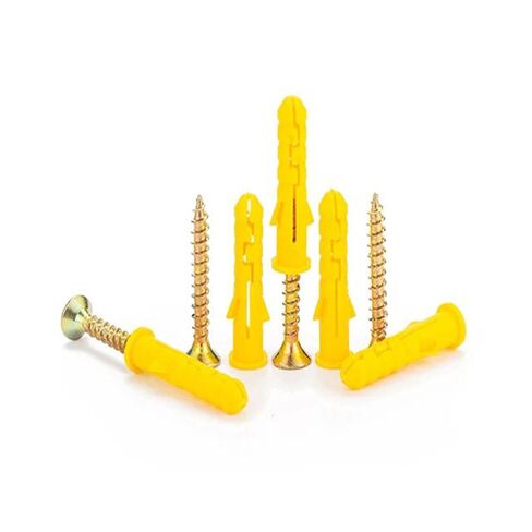 Plastic Self-Tapping Thread Drywall and Wall Anchors with Screw Set, 90-Piece Wall Plug Anchors Expansion Bolt Tube with Nylon and PE Composite Material for Drywall, Concrete, Brick, Wood in Kuwait