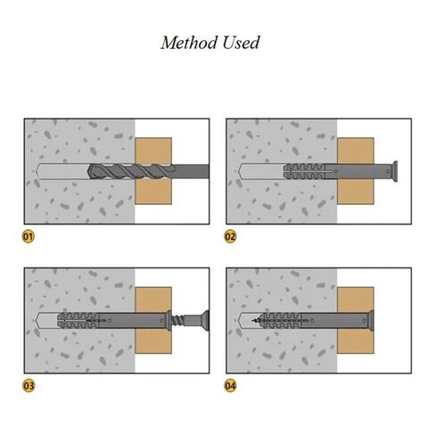 Plastic Self-Tapping Thread Drywall and Wall Anchors with Screw Set, 90-Piece Wall Plug Anchors Expansion Bolt Tube with Nylon and PE Composite Material for Drywall, Concrete, Brick, Wood in Kuwait