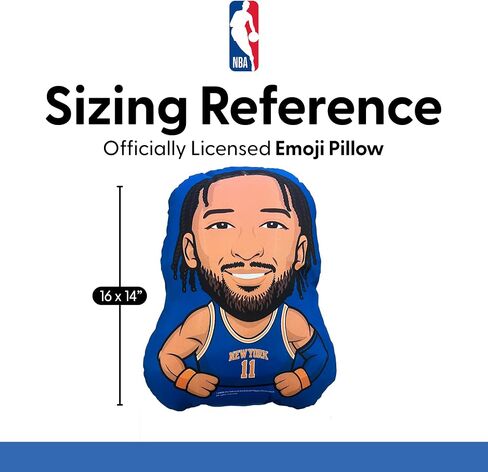 شمال غرب نيويورك نيكس جالين برونسون 2026 نهائيات الدوري الاميركي للمحترفين MVP Celly Emoji وسادة in Kuwait