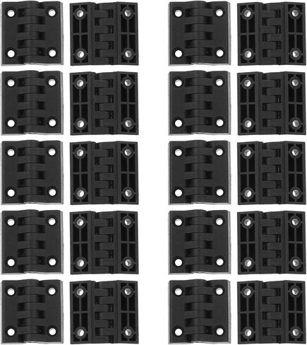 20pcs Plastic Electrical Cabinet Door Hinges Heavy Duty Screw Mount Hinges Easy Installation Smooth Operation for Distribution Box Doors in Kuwait