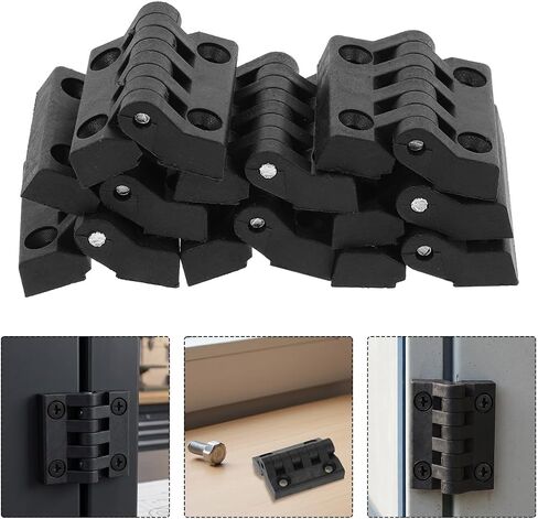 20pcs Plastic Electrical Cabinet Door Hinges Heavy Duty Screw Mount Hinges Easy Installation Smooth Operation for Distribution Box Doors in Kuwait