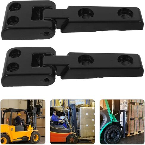 Uonlytech 2pcs Heavy Duty Forklift Hood Hinge Kit for Compatible Engines Metal Engine Cover Hardware with Dual Shaft for Smooth Operation in Industrial Equipment in Kuwait