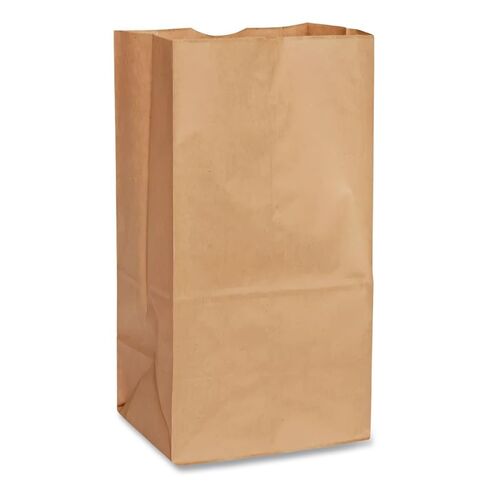 General GH20 #20 Paper Grocery Bag, 50lb Kraft, Heavy-Duty 8 1/4 x 5 5/16 x 16 1/8, (Case of 500 Bags) in Kuwait