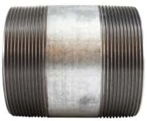 MIDLAND INDUSTRIES 56220 حلمة الأنابيب، 4 بوصة MPT × 4 بوصة MPT، 2-7/8 بوصة L، فولاذ، مجلفن، جدول SCH 40، 150 رطل in Kuwait