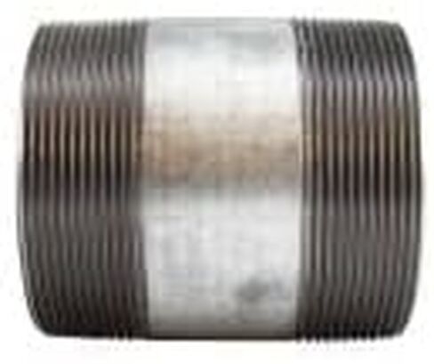 MIDLAND INDUSTRIES 56220 حلمة الأنابيب، 4 بوصة MPT × 4 بوصة MPT، 2-7/8 بوصة L، فولاذ، مجلفن، جدول SCH 40، 150 رطل in Kuwait