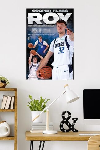 ملصق حائط NBA Dallas Mavericks - Cooper Flagg NBA ROY 26، مقاس 34 بوصة × 22.4 عرض، إصدار ممتاز غير مؤطر in Kuwait