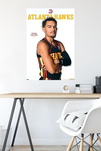 Trends International NBA Atlanta Hawks - Trae Young Feature Series 23 Wall Poster, 34L x 22.4W, Premium Unframed Version in Kuwait