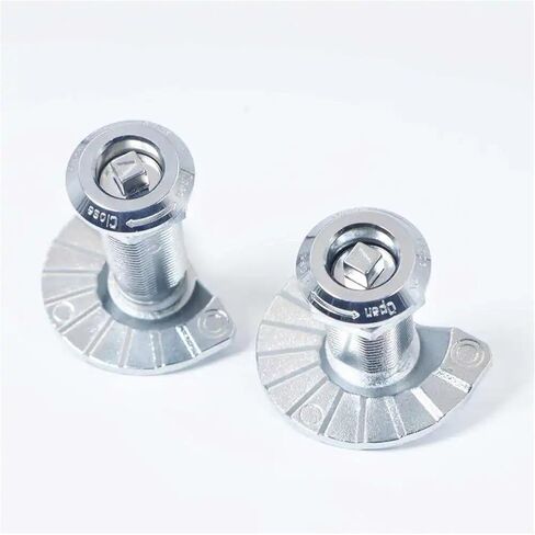 MS756 Zinc Alloy Chrome Cylinder Lock Turning Bolt with Square Triangle Cam Tubular Key 1Pcs(Wing with Key) in Kuwait