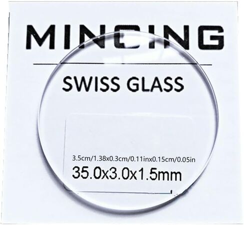 MOUDOAUER 37MM Diameter Transparent 1.5MM Thickness Double Domed Mineral Watch Crystal Concave US in Kuwait