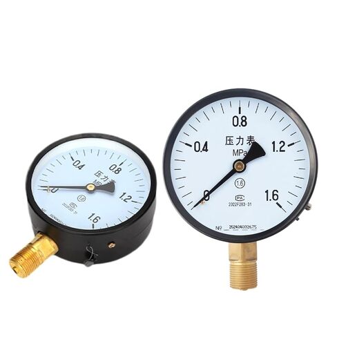 1pc Y-100 Radial Pressure Gauge 100mm -0.1~60MPa G1/2 M20 Air Water Vacuum Negative Manometer for Industrial Use(G1-4,0-25Mpa) in Saudi Arabia