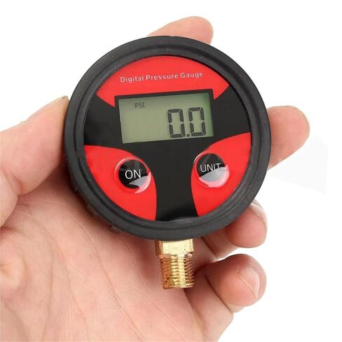 1pc 0-200PSI Digital Tyre Tire Air Pressure Gauge LCD Manometer Pressure Gauge with LED Light(Without LED Light) in Saudi Arabia