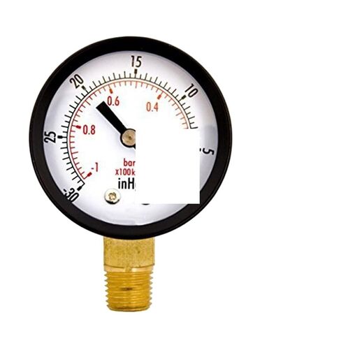 1pc Portable Dual Scale Dial Gauge 1/4" NPT -30HG/0PS Vacuum Pressure Meter Gauge Manometer 2" Dial Display Digital Pressure Gauge in Kuwait