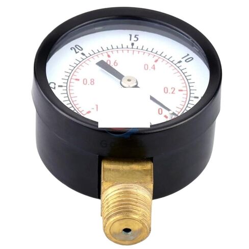 1pc Portable Dual Scale Dial Gauge 1/4" NPT -30HG/0PS Vacuum Pressure Meter Gauge Manometer 2" Dial Display Digital Pressure Gauge in Kuwait
