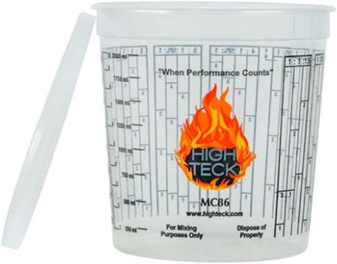 High Teck Products MC86L Lid, Polypropylene, For 2.5 qt Mixing Cups in Kuwait