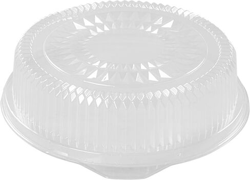 غطاء قبة شفاف من Restaurantware عدد 10 مقاس 12 × 3.5 بوصة غطاء قبة طعام بلاستيكي، غطاء طعام يمكن التخلص منه من أجل إغلاق آمن، غطاء عرض شفاف وواقي متين in Kuwait