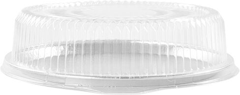غطاء قبة شفاف من Restaurantware عدد 10 مقاس 12 × 3.5 بوصة غطاء قبة طعام بلاستيكي، غطاء طعام يمكن التخلص منه من أجل إغلاق آمن، غطاء عرض شفاف وواقي متين in Kuwait
