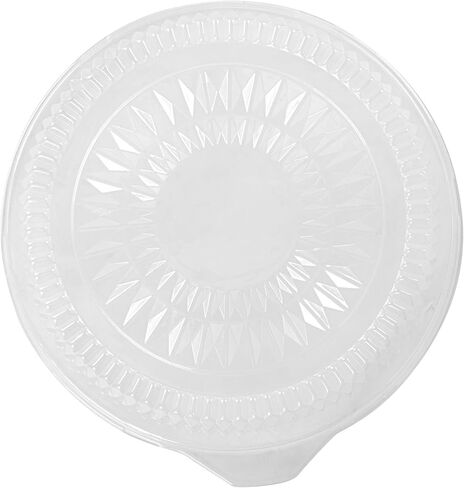 غطاء قبة شفاف من Restaurantware عدد 10 مقاس 12 × 3.5 بوصة غطاء قبة طعام بلاستيكي، غطاء طعام يمكن التخلص منه من أجل إغلاق آمن، غطاء عرض شفاف وواقي متين in Kuwait