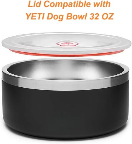 عبوتان من الأغطية البديلة المتوافقة مع وعاء الكلب YETI سعة 32 أونصة، غطاء لـ YETI Boomer 4، مقاوم للانسكاب والتسرب، خالٍ من مادة BPA. in Kuwait