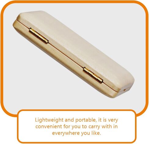 Beaupretty Portable Wood Oboe Reed Case Holder Box Can Hold 2 Oboe Reeds Compact Storage for Instrument Accessories in Kuwait