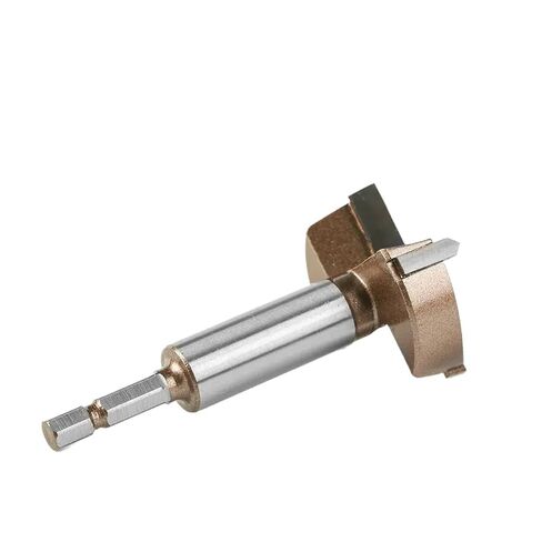 10mm to 50mm Shank Woodworking Hinge Boring Bit Tungsten Carbide Blade Three-Tooth Double Blade Design(32MM) in Kuwait