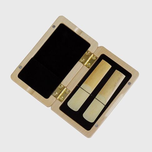 Beaupretty Portable Wood Oboe Reed Case Holder Box Can Hold 2 Oboe Reeds Compact Storage for Instrument Accessories in Kuwait