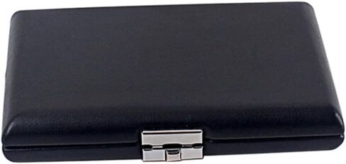 Totority Oboe Reed Storage Box with Wooden Body and Black Pu Leather Cover Lightweight Design with Slot Inner Surface and Breathable Holes Holds 12pcs Oboe Reeds from Moisture in Kuwait