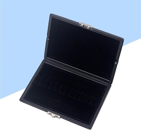 Totority Oboe Reed Storage Box with Wooden Body and Black Pu Leather Cover Lightweight Design with Slot Inner Surface and Breathable Holes Holds 12pcs Oboe Reeds from Moisture in Kuwait